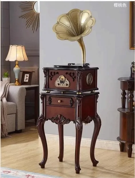 oldvox C-003 walnut phonograph console
