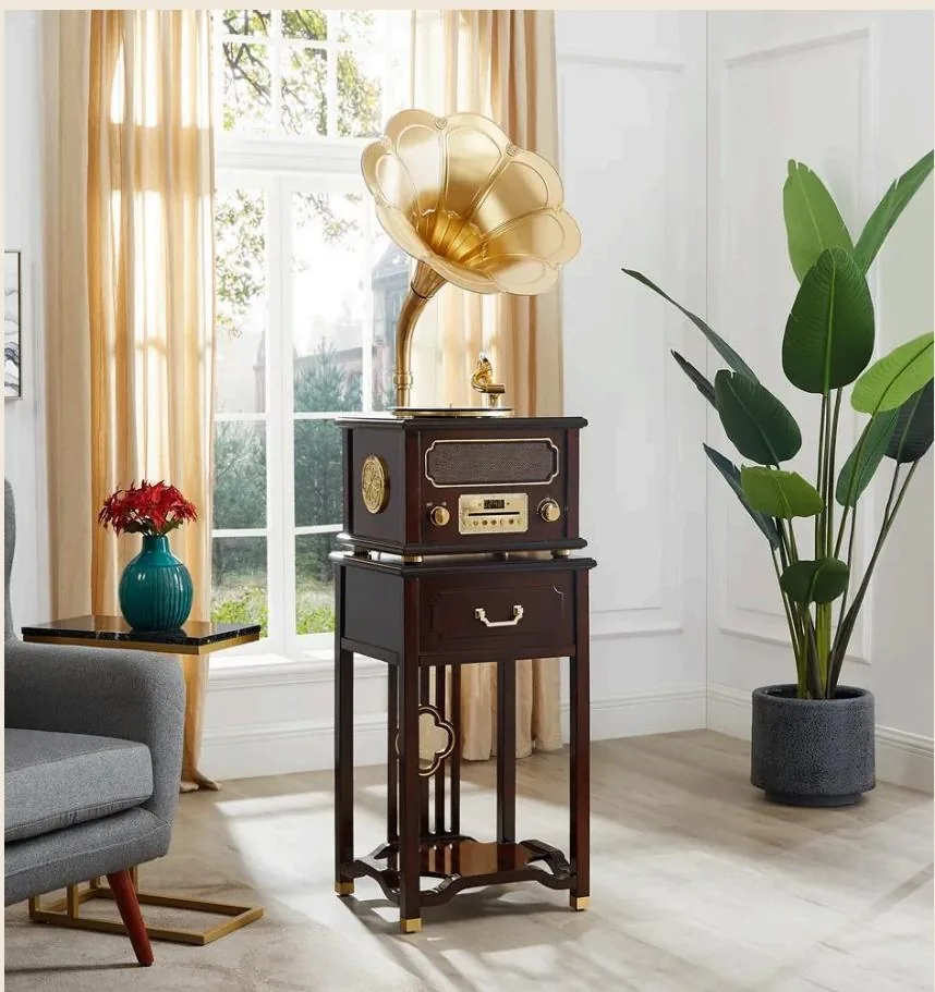 oldvox C-806 classic new Chinese phonograph in walnut